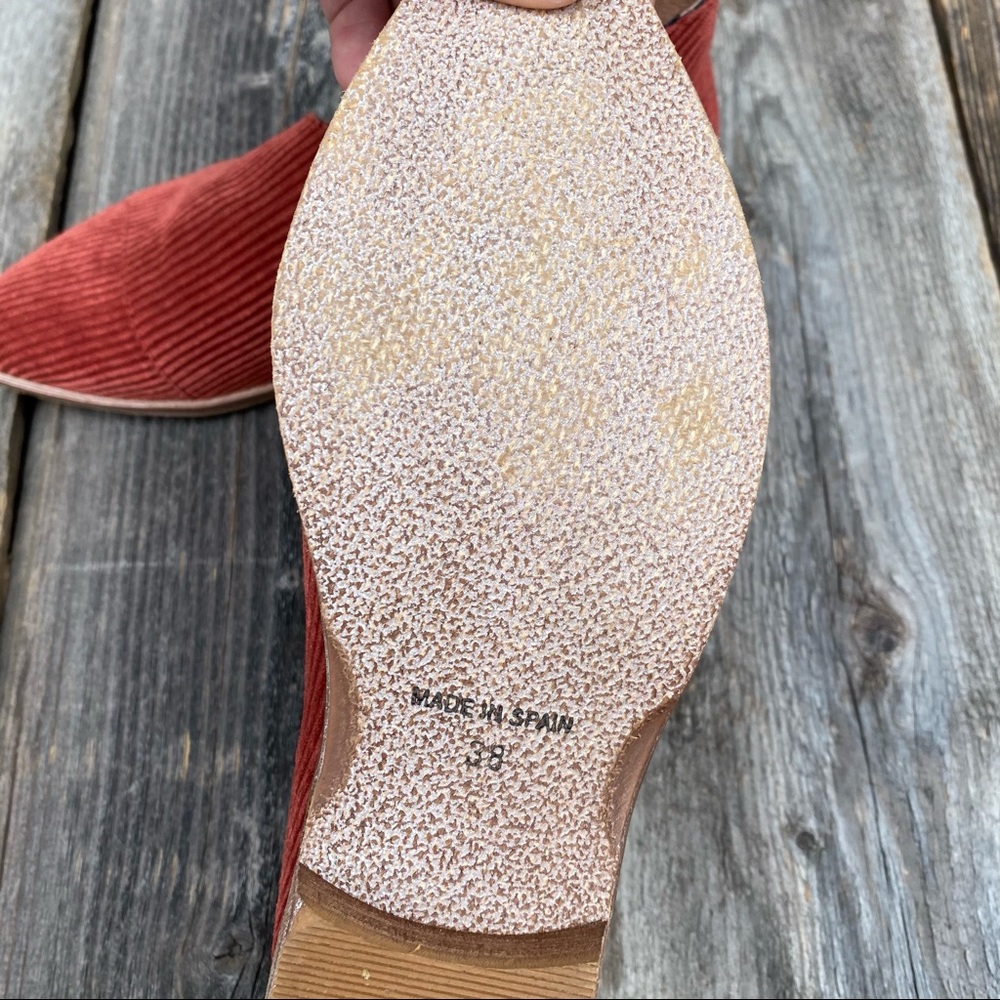 Free People NWOT Royale Corduroy Pointed Flats - Picture 8 of 9